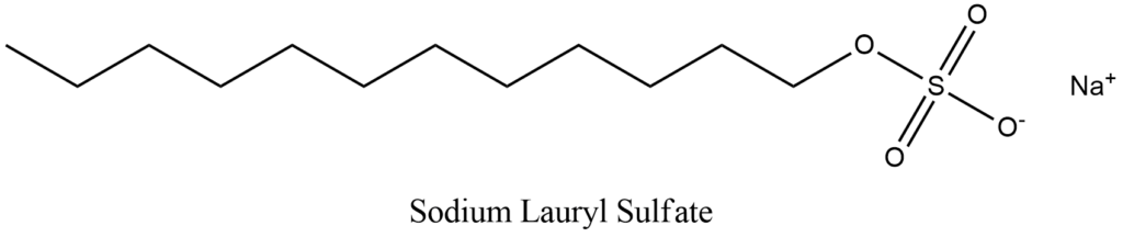 Figure 1 Structure of Sodium Lauryl Sulfate