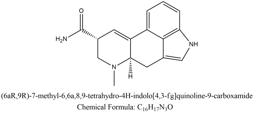Figure 1 D-Lysergic acid amide. LSA