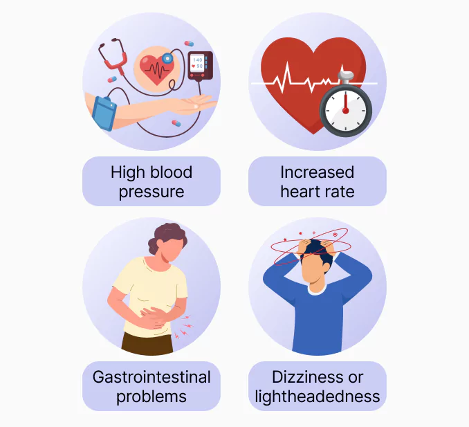 Side effects of mixing phenylephrine and alcohol