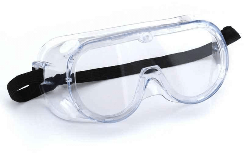 Chemical resistant goggles