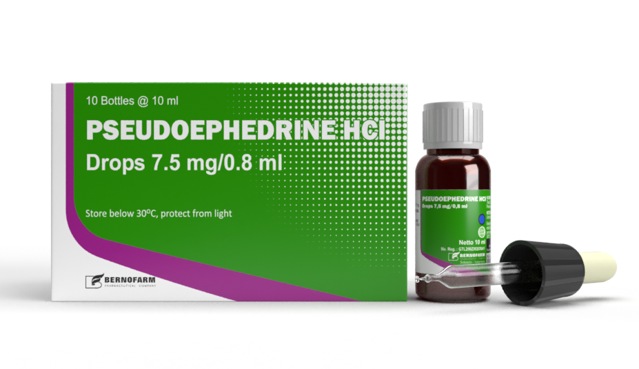 Drugs with pseudoephedrine