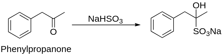 Phenylpropanone sodium bisulfite adduct synthesis