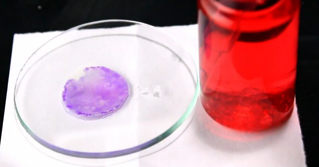 Color reaction between cobalt nitrate ethanole reagent and gamma-hydroxybutyrate salt