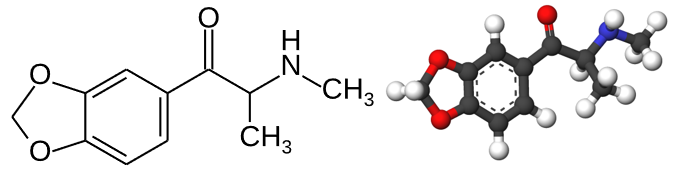 Structural formula of methylone