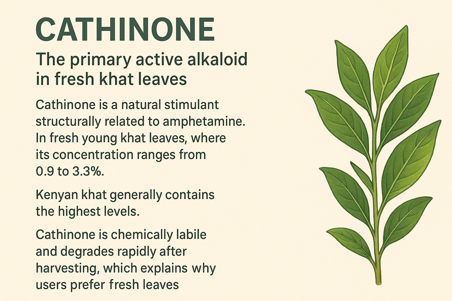 Cathonone Cathinone vs Amphetamine - Safrole