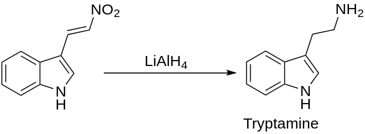 3-(2-Nitrovinyl)indole Reduction Method
