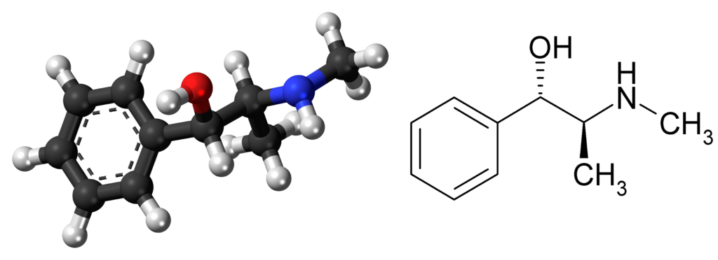 Structural formula of Pseudoephedrine