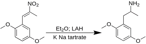 Synthesis of 2,5-dimethoxy-4-bromoamphetamine from 2,5-dimethoxyamphetamine
