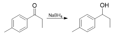 Synthesis of 1-(4-methylphenyl)-1-propanol from 4-methylpropiophenone.