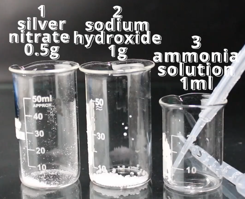 Tollens' reagent preparation