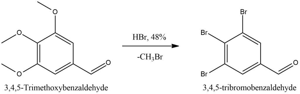 Figure 12. 3,4,5-Trimethoxybenzaldehyde react with HBr.