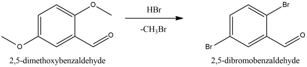 Figure 12. 2,5-dimethoxybenzaldehyde react with HBr.