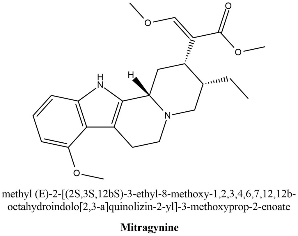 Figure 2. Structure of Mitragynine
